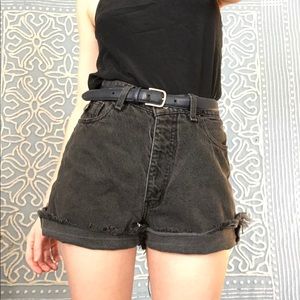 ✨SOLD✨ Black Denim Shorts